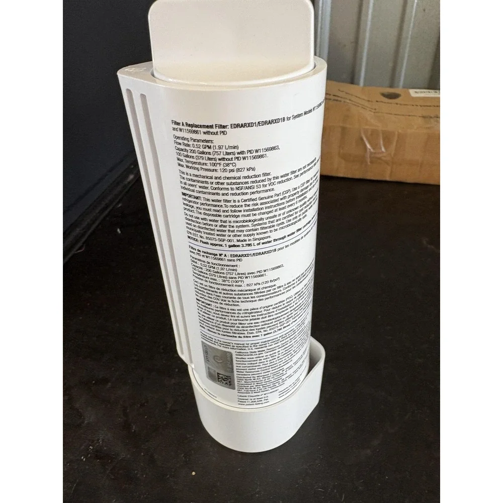 EveryDrop 3 Refrigerator Water Filter EDR3RXD1 White Blue Filter A Whirlpool